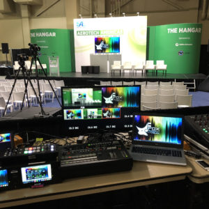 Corporate Trade Show Tech Table